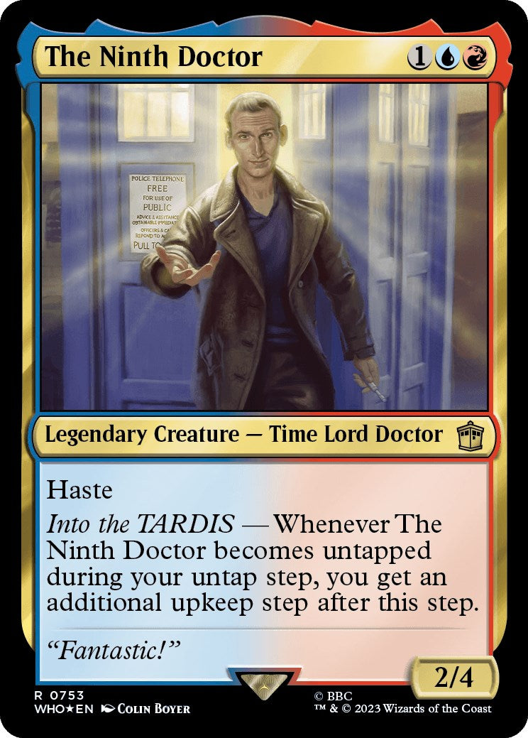 {R} The Ninth Doctor (Surge Foil) [Doctor Who][WHO 753]