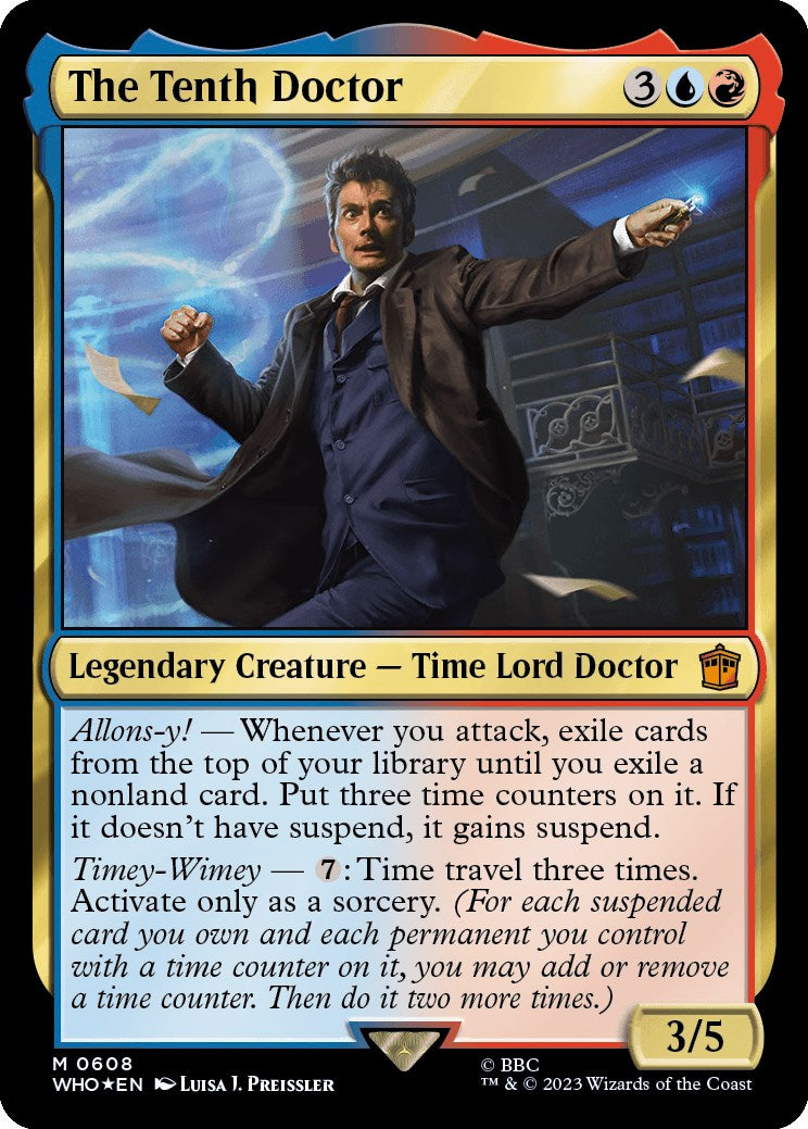 {R} The Tenth Doctor (Surge Foil) [Doctor Who][WHO 608]