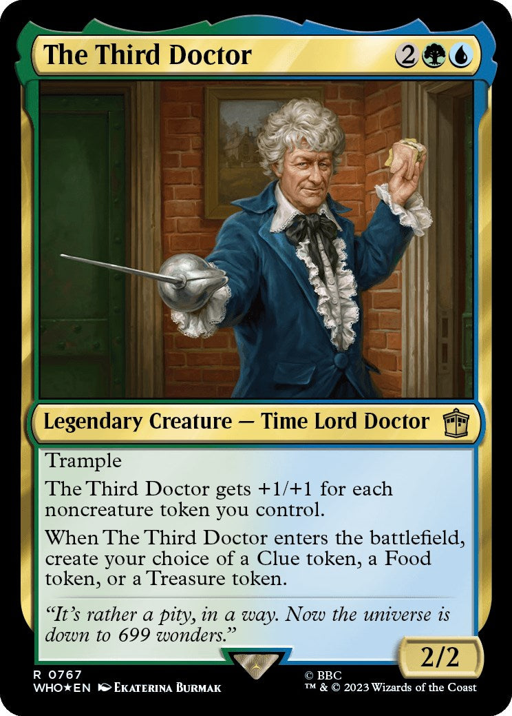 {R} The Third Doctor (Surge Foil) [Doctor Who][WHO 767]