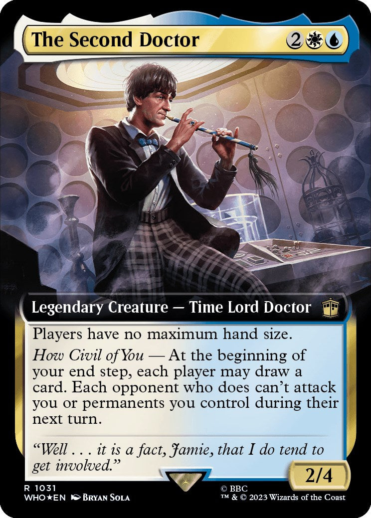 {R} The Second Doctor (Extended Art) (Surge Foil) [Doctor Who][WHO 1031]