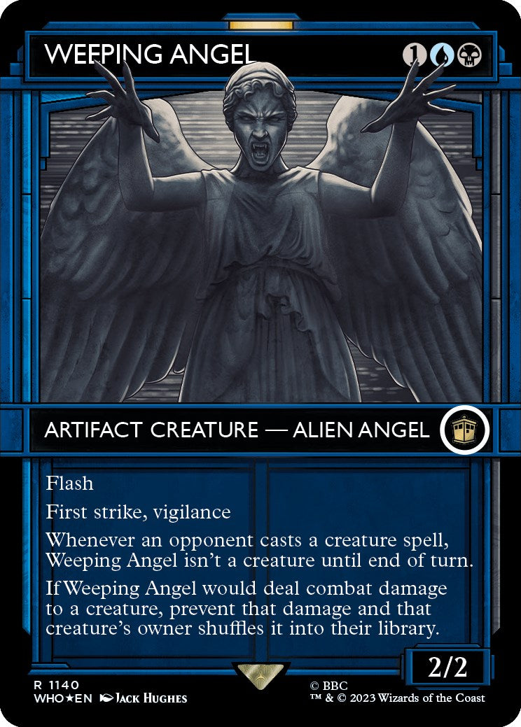 {R} Weeping Angel (Showcase) (Surge Foil) [Doctor Who][WHO 1140]