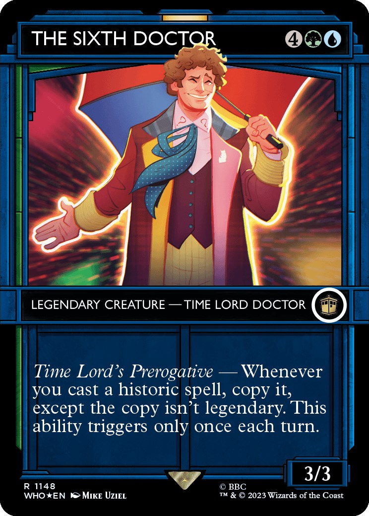 {R} The Sixth Doctor (Showcase) (Surge Foil) [Doctor Who][WHO 1148]