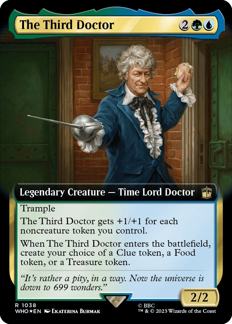 {R} The Third Doctor (Extended Art) (Surge Foil) [Doctor Who][WHO 1038]