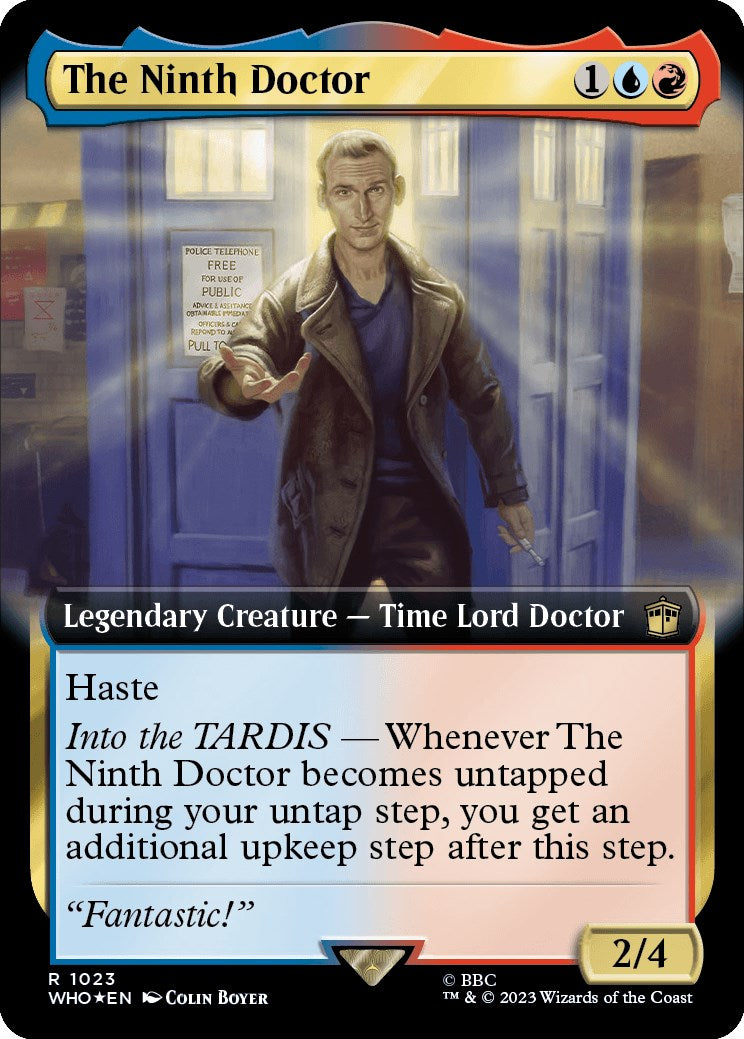 {R} The Ninth Doctor (Extended Art) (Surge Foil) [Doctor Who][WHO 1023]