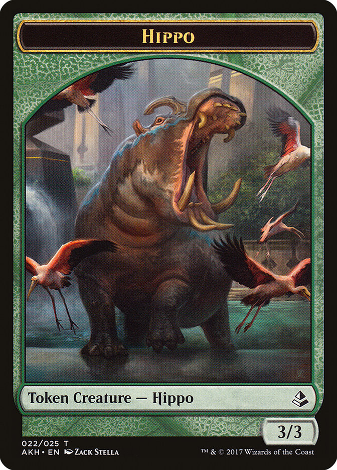 {T} Hippo Token [Amonkhet Tokens][TAKH 022]