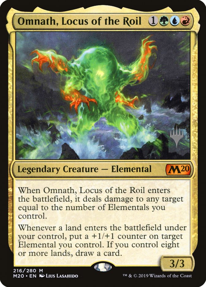 {R} Omnath, Locus of the Roil (Promo Pack) [Core Set 2020 Promos][PP M20 216]