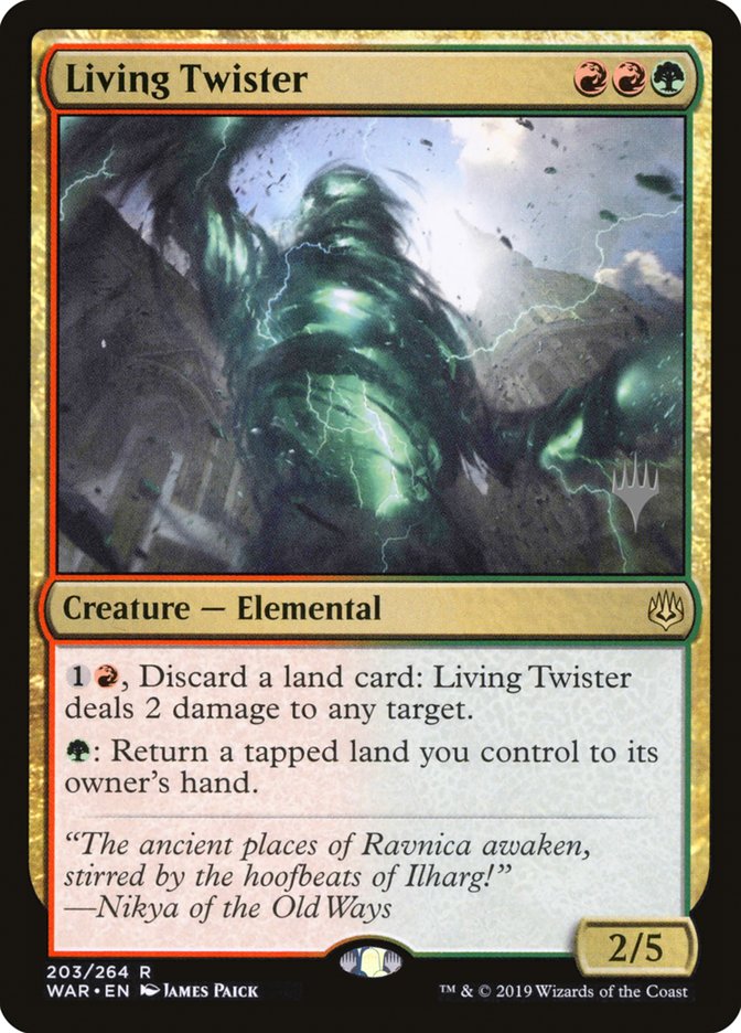 {R} Living Twister (Promo Pack) [War of the Spark Promos][PP WAR 203]