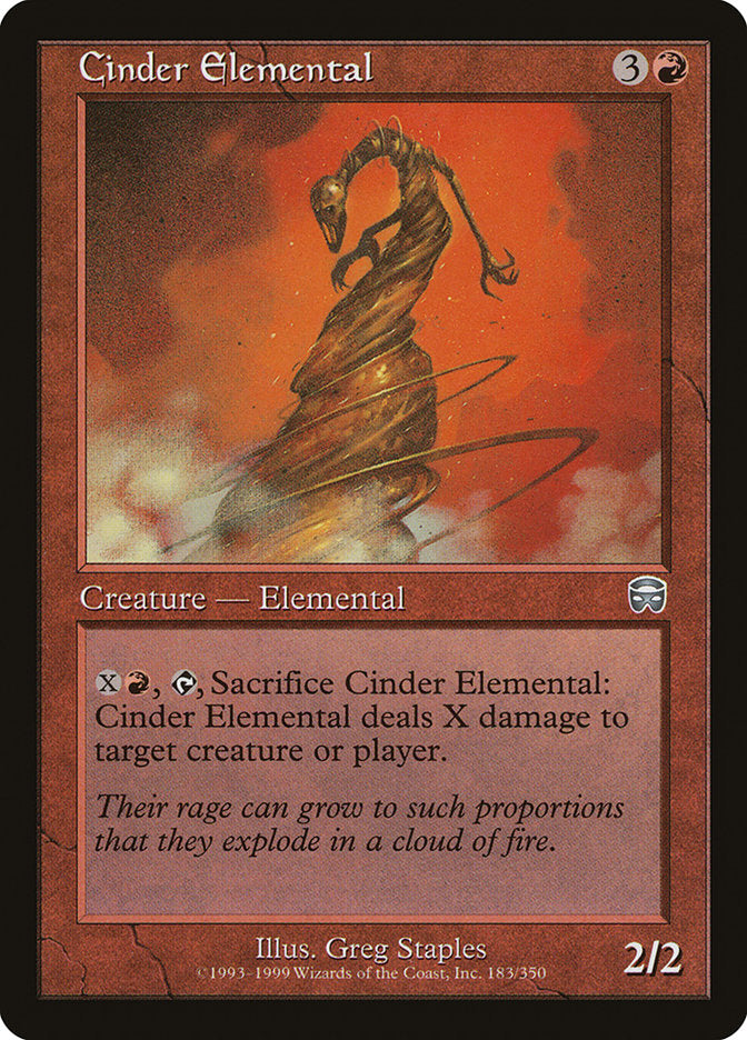 {C} Cinder Elemental [Mercadian Masques][MMQ 183]