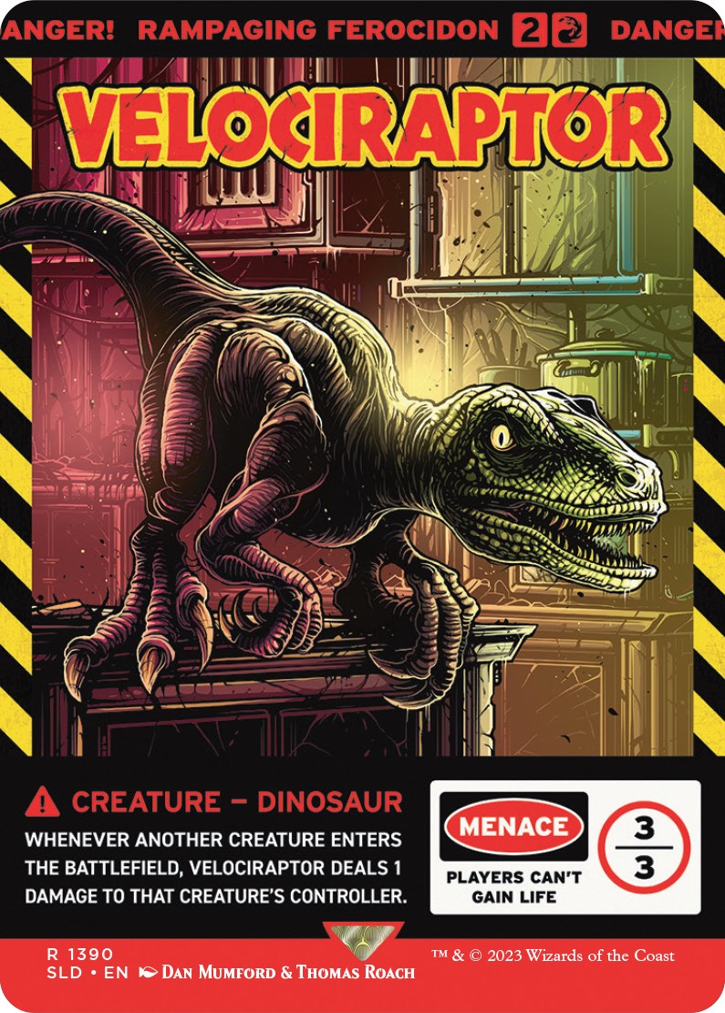 {R} Velociraptor - Rampaging Ferocidon [Secret Lair Drop Series][SLD 1390]