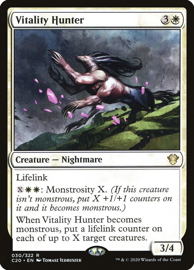 {R} Vitality Hunter [Commander 2020][C20 030]