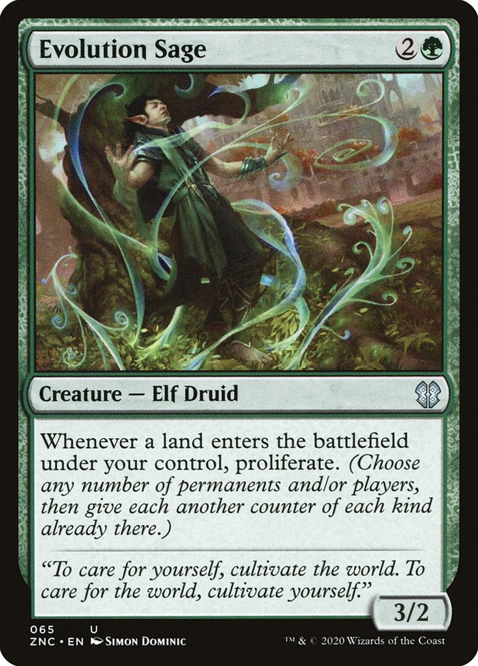 {C} Evolution Sage [Zendikar Rising Commander][ZNC 065]