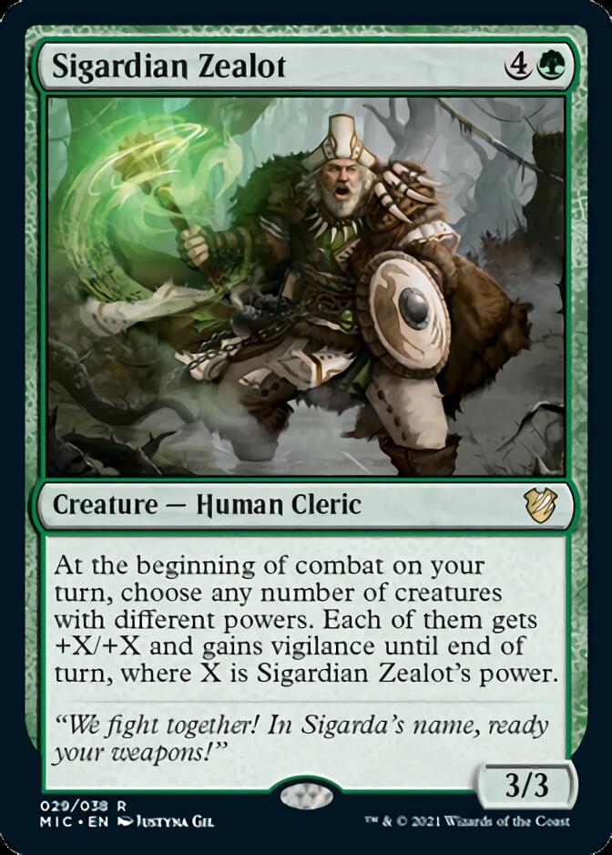 {R} Sigardian Zealot [Innistrad: Midnight Hunt Commander][MIC 029]