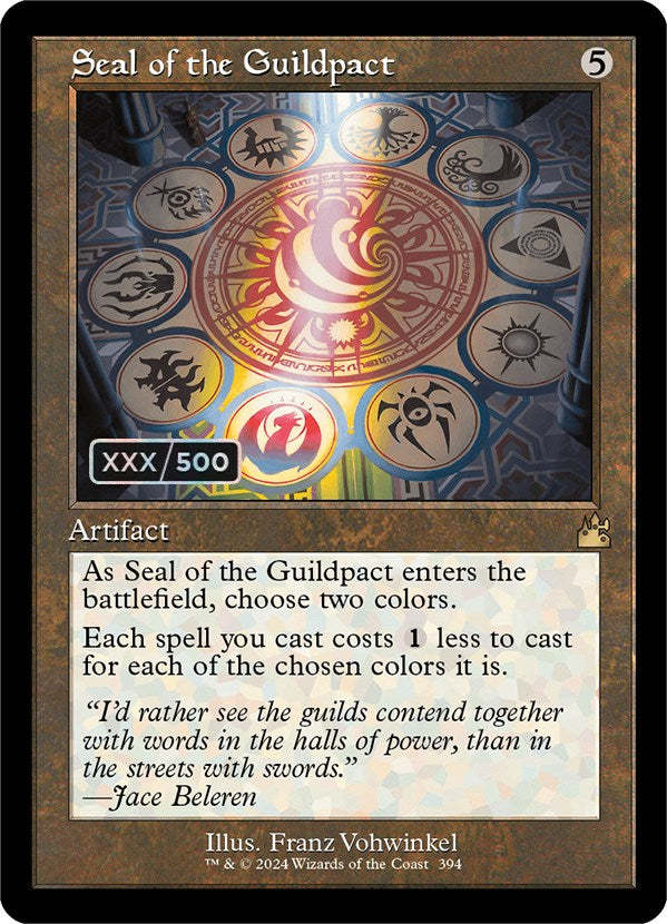 {R} Seal of the Guildpact (Retro) (Serialized) [Ravnica Remastered][SR RVR 394]