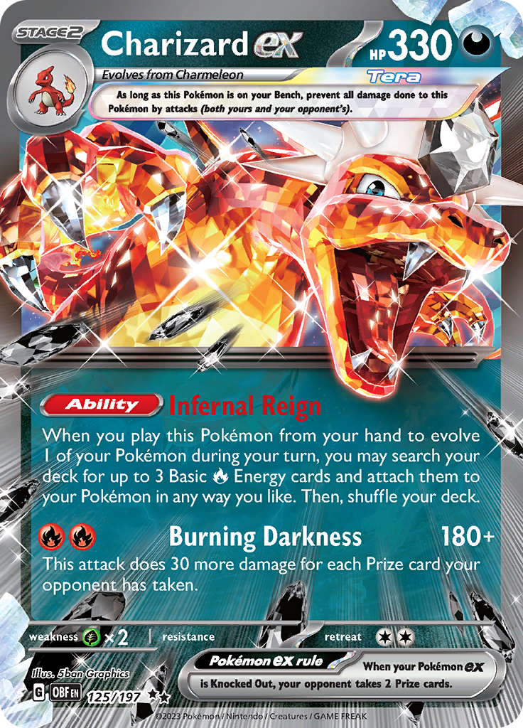 [PKM-R] Charizard ex (125/197) [Scarlet & Violet: Obsidian Flames]