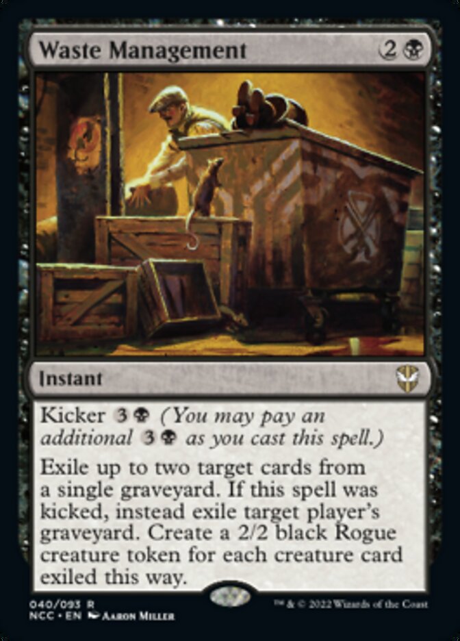 {R} Waste Management [Streets of New Capenna Commander][NCC 040]