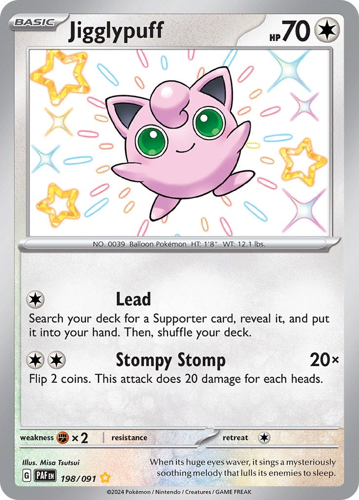 [PKM-R] Jigglypuff (198/091) [Scarlet & Violet: Paldean Fates]