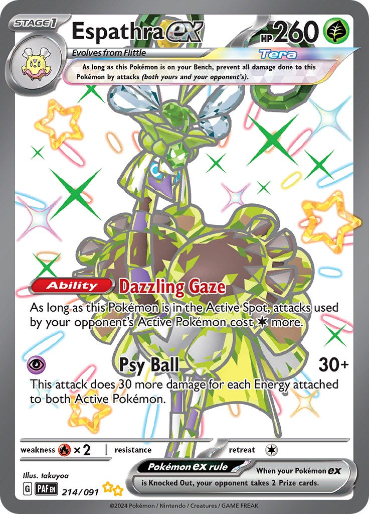 [PKM-R] Espathra ex (214/091) [Scarlet & Violet: Paldean Fates]