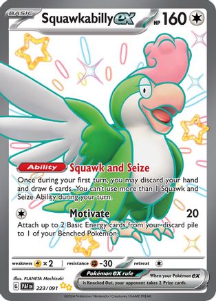 [PKM-R] Squawkabilly ex (223/091) [Scarlet & Violet: Paldean Fates]