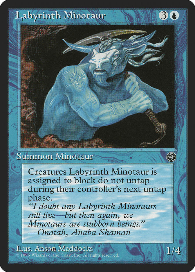 {C} Labyrinth Minotaur (Onatah Flavor Text) [Homelands][HML 30B]