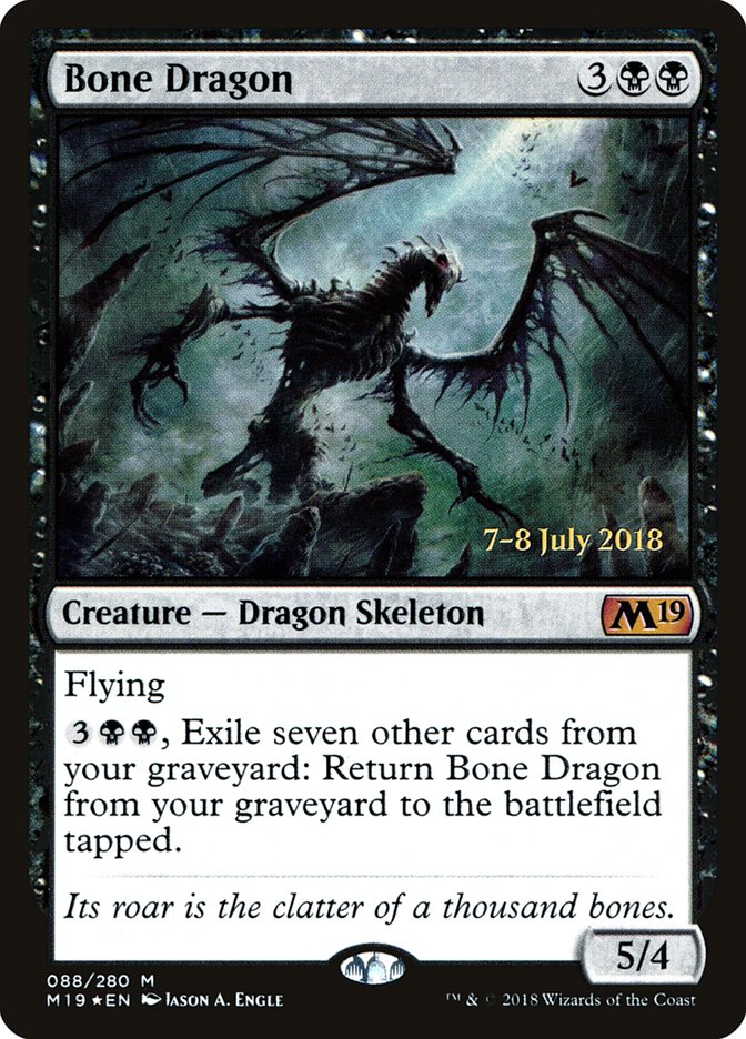 {R} Bone Dragon [Core Set 2019 Prerelease Promos][PR M19 088]