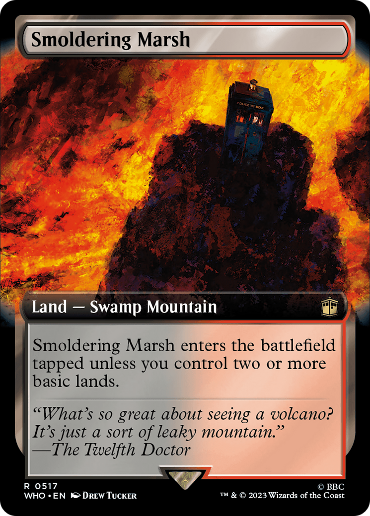 {R} Smoldering Marsh (Extended Art) [Doctor Who][WHO 517]