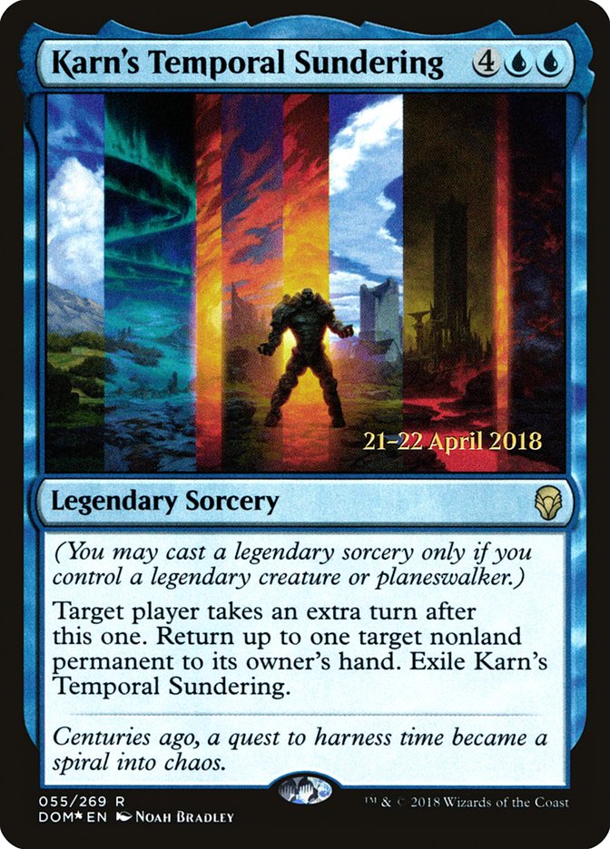 {R} Karn's Temporal Sundering [Dominaria Prerelease Promos][PR DOM 055]