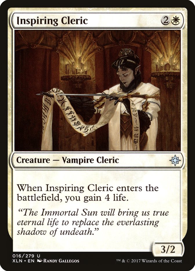 {C} Inspiring Cleric [Ixalan][XLN 016]