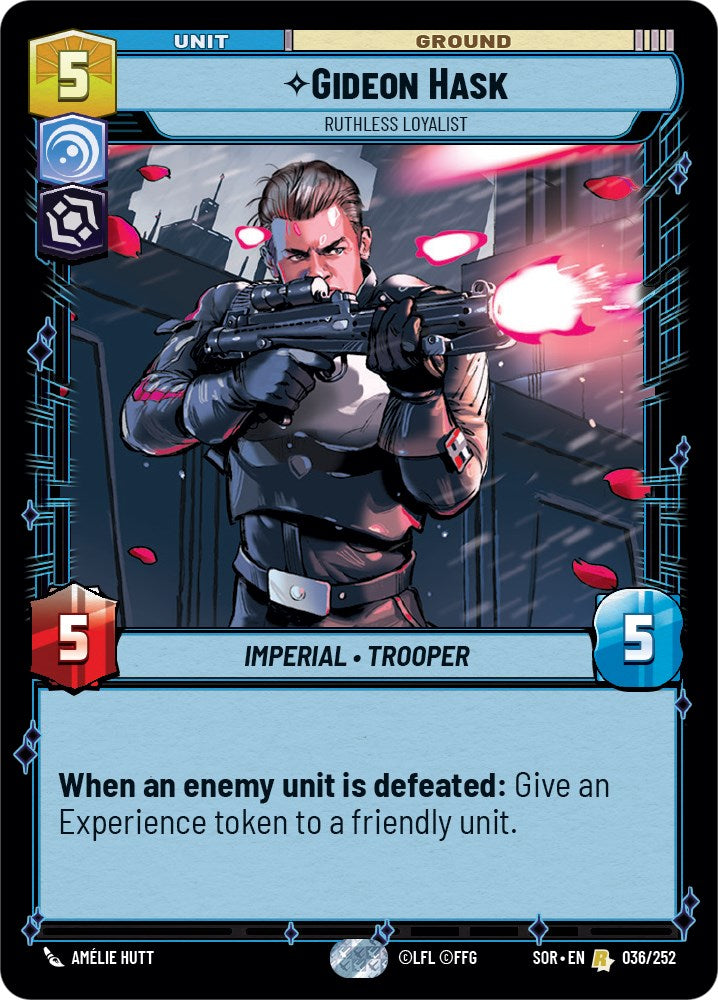 {SW-R} Gideon Hask - Ruthless Loyalist (036/252) [Spark of Rebellion]