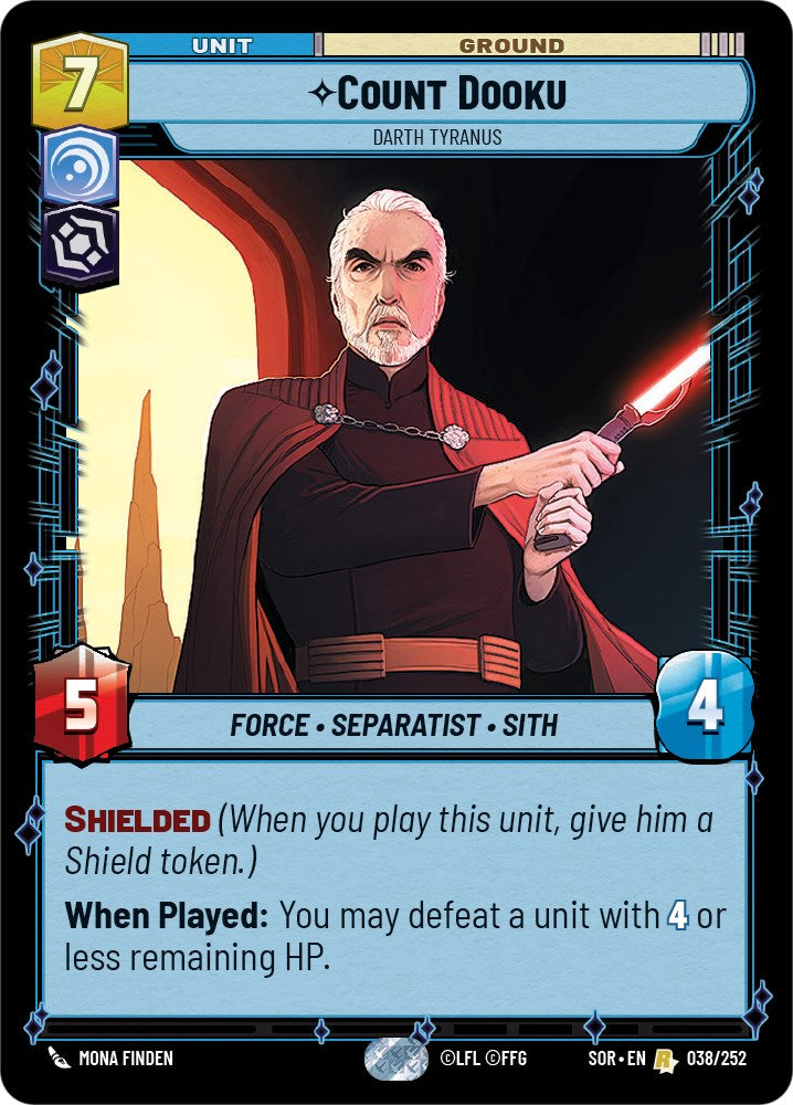 {SW-R} Count Dooku - Darth Tyranus (038/252) [Spark of Rebellion]