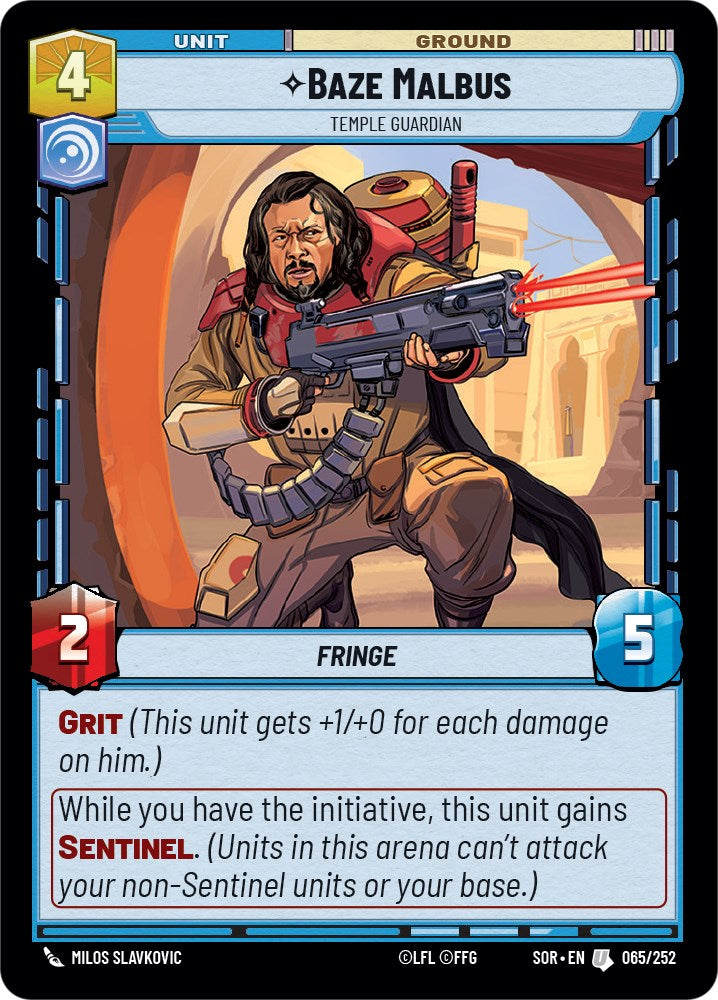 {SW-C} Baze Malbus - Temple Guardian (065/252) [Spark of Rebellion]