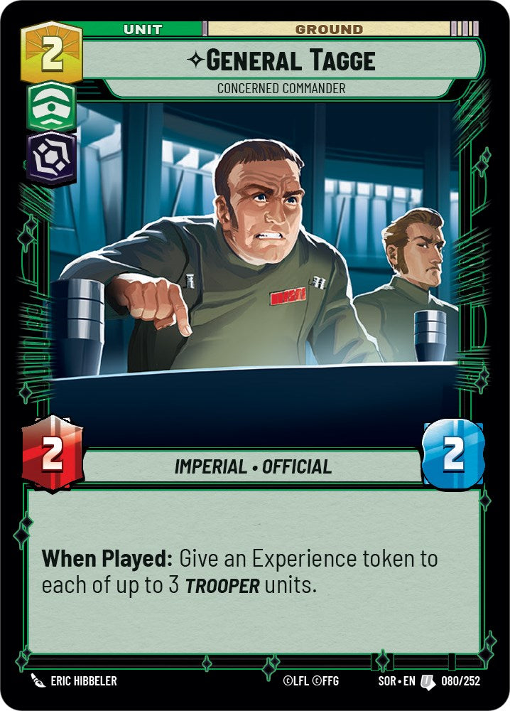 {SW-C} General Tagge - Concerned Commander (080/252) [Spark of Rebellion]