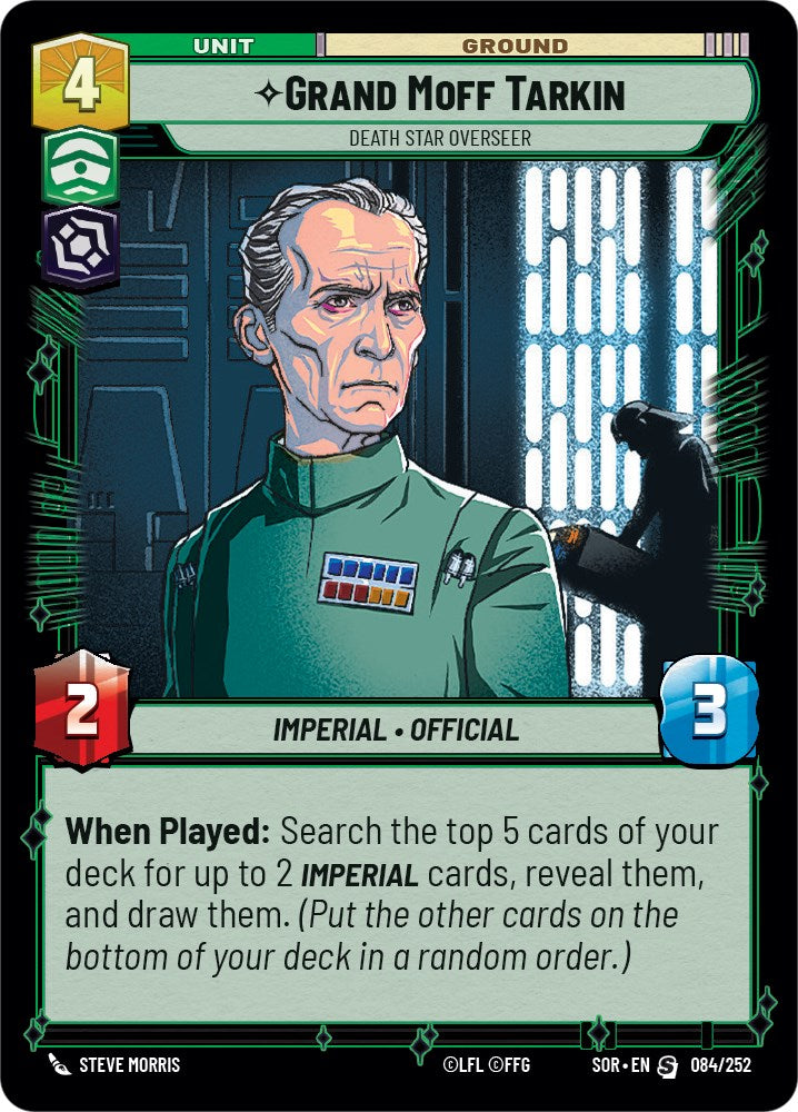 {SW-R} Grand Moff Tarkin - Death Star Overseer (084/252) [Spark of Rebellion]