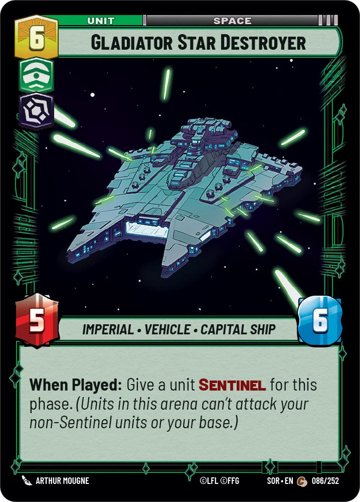 {SW-C} Gladiator Star Destroyer (086/252) [Spark of Rebellion]