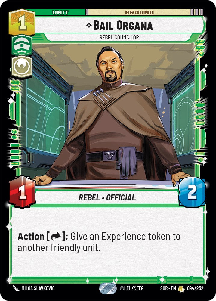 {SW-R} Bail Organa - Rebel Councilor (094/252) [Spark of Rebellion]