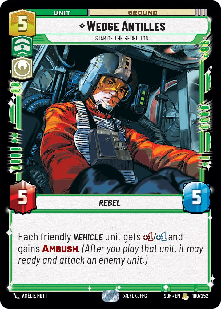 {SW-R} Wedge Antilles - Star of the Rebellion (100/252) [Spark of Rebellion]