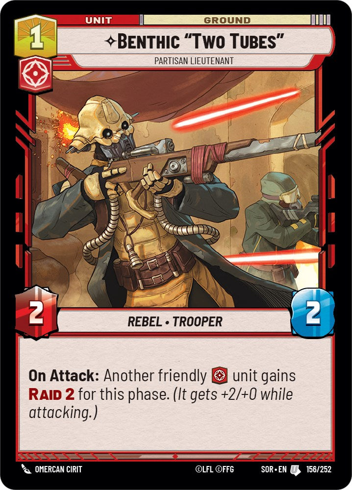 {SW-C} Benthic "Two Tubes" - Partisan Lieutenant (156/252) [Spark of Rebellion]