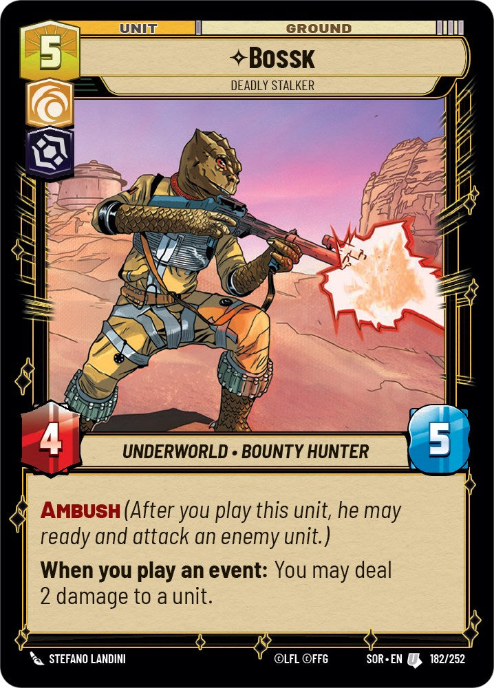 {SW-C} Bossk - Deadly Stalker (182/252) [Spark of Rebellion]