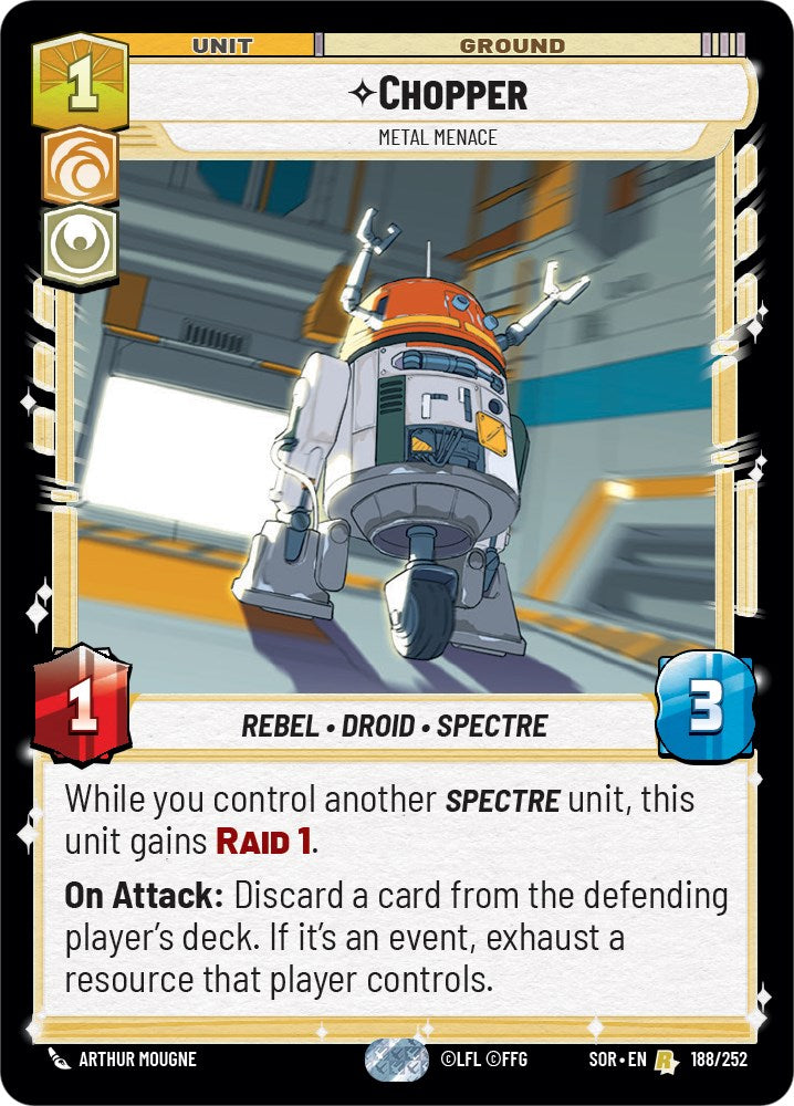 {SW-R} Chopper - Metal Menace (188/252) [Spark of Rebellion]