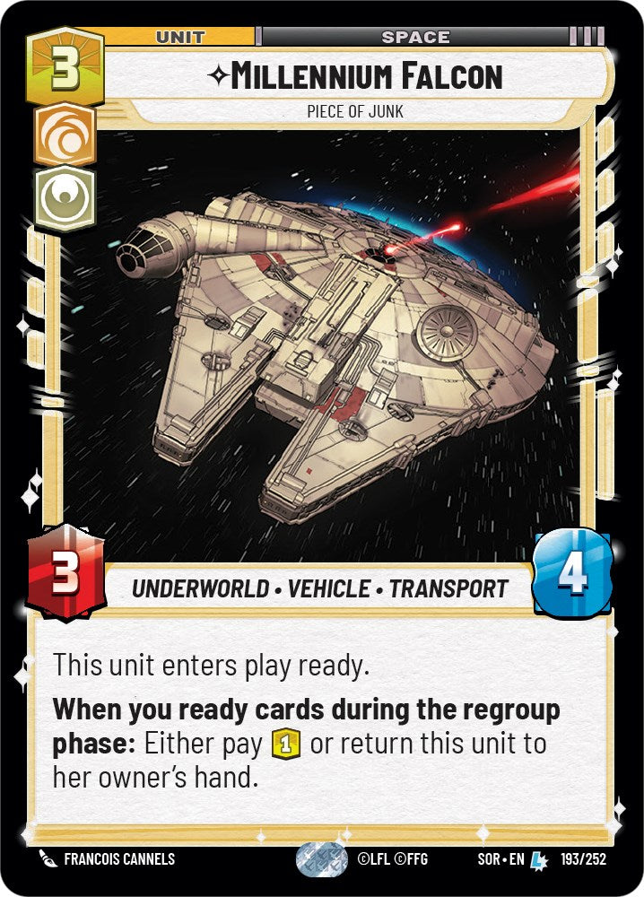 {SW-R} Millennium Falcon - Piece of Junk (193/252) [Spark of Rebellion]