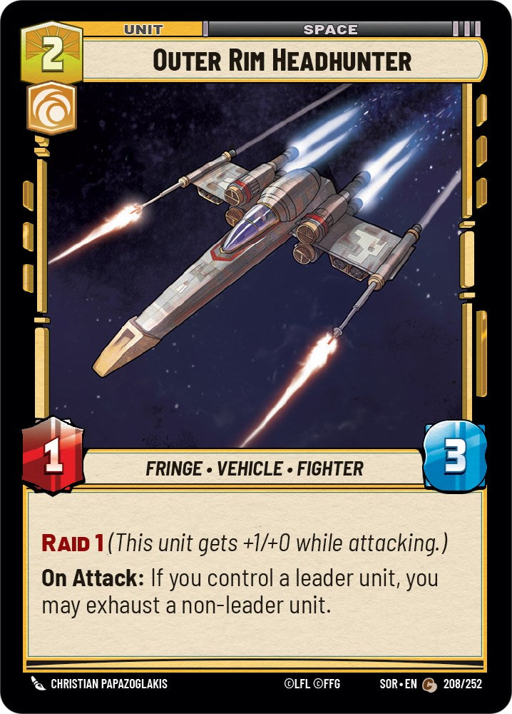 {SW-C} Outer Rim Headhunter (208/252) [Spark of Rebellion]