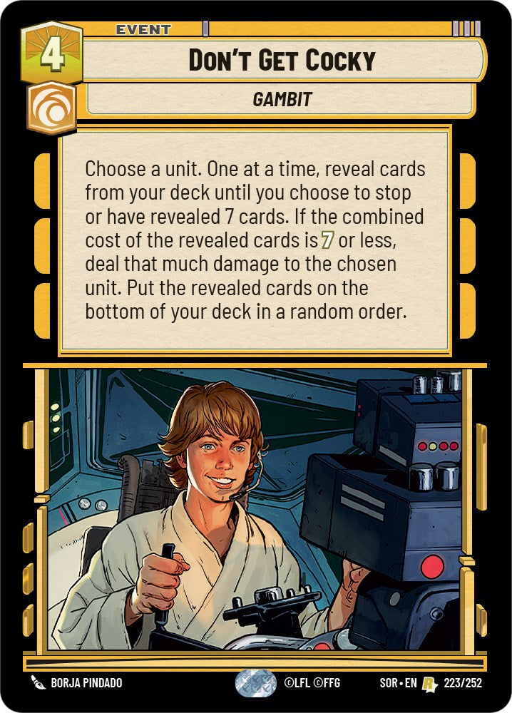 {SW-R} Don't Get Cocky (223/252) [Spark of Rebellion]