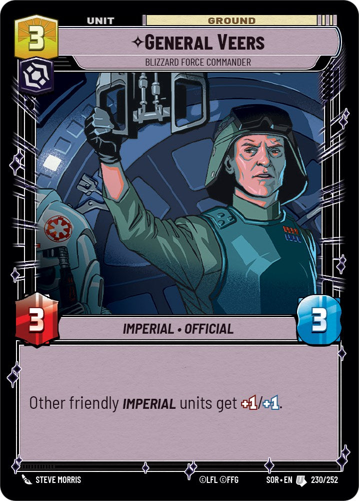 {SW-C} General Veers - Blizzard Force Commander (230/252) [Spark of Rebellion]