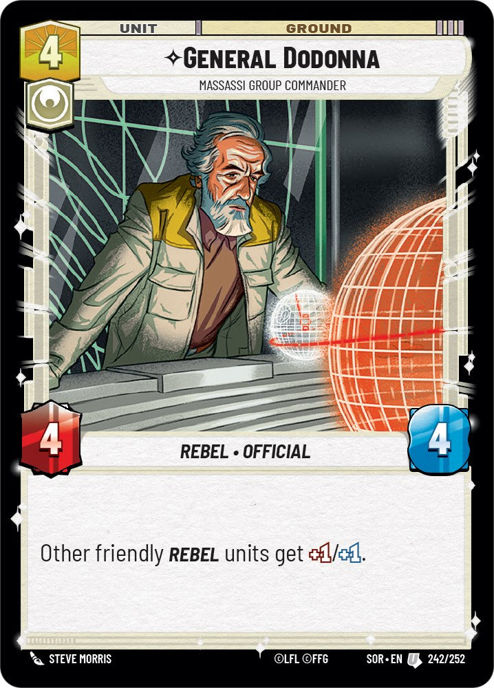 {SW-C} General Dodonna - Massassi Group Commander (242/252) [Spark of Rebellion]