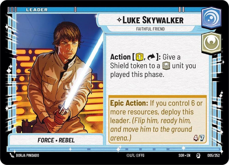 {SW-L} Luke Skywalker - Faithful Friend (005/252) [Spark of Rebellion]