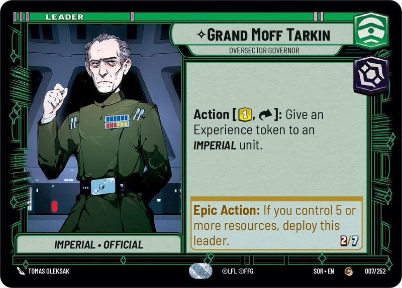 {SW-L} Grand Moff Tarkin - Oversector Governor (007/252) [Spark of Rebellion]