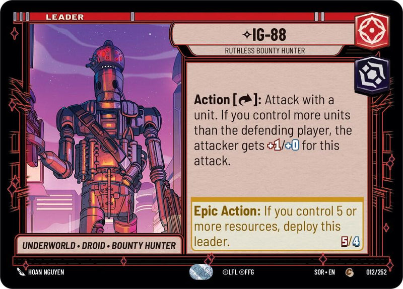 {SW-L} IG-88 - Ruthless Bounty Hunter (012/252) [Spark of Rebellion]