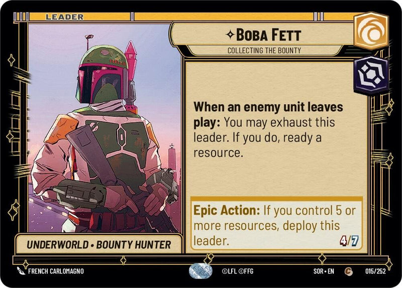 {SW-L} Boba Fett - Collecting the Bounty (015/252) [Spark of Rebellion]