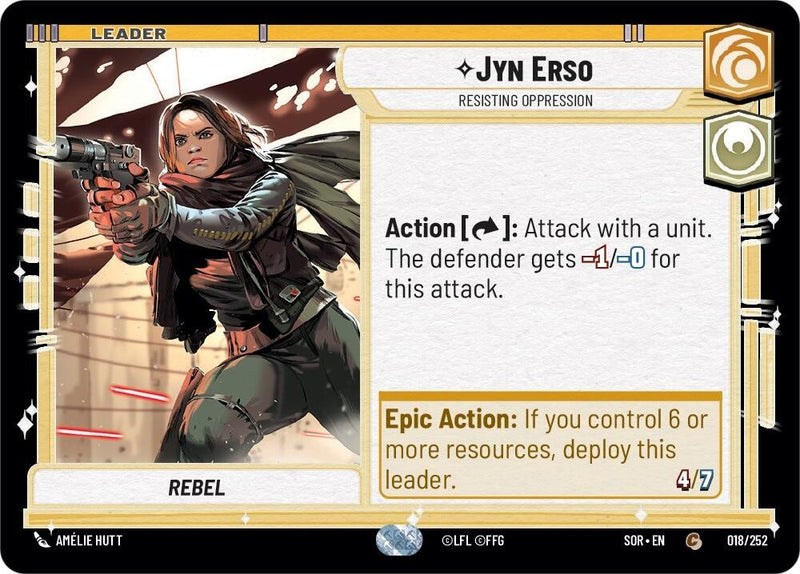 {SW-L} Jyn Erso - Resisting Oppression (018/252) [Spark of Rebellion]