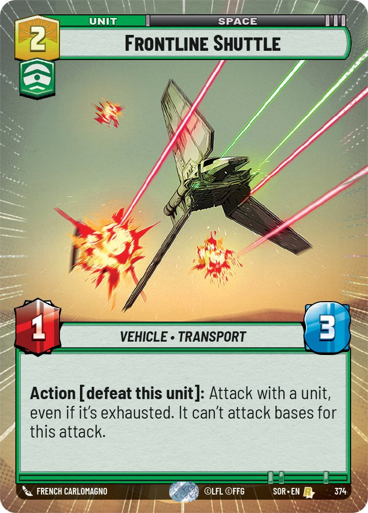 {SW-R} Frontline Shuttle (Hyperspace) (374) [Spark of Rebellion]