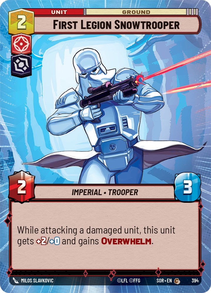 {SW-C} First Legion Snowtrooper (Hyperspace) (394) [Spark of Rebellion]